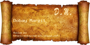 Dobay Margit névjegykártya